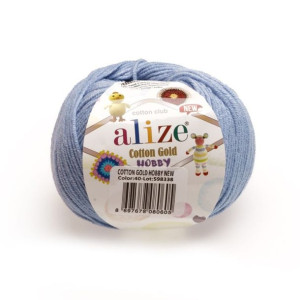 Włóczka Alize Cotton Gold Hobby New 040 / błękit