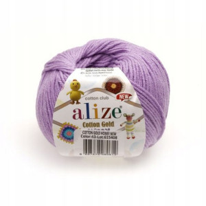 Włóczka Alize Cotton Gold Hobby New 043 c. lawenda