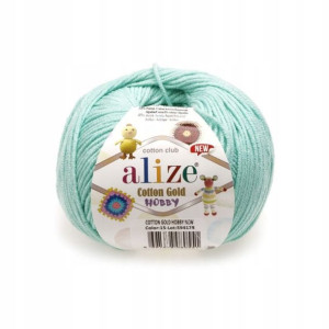 Włóczka Alize Cotton Gold Hobby New 015 / mięta