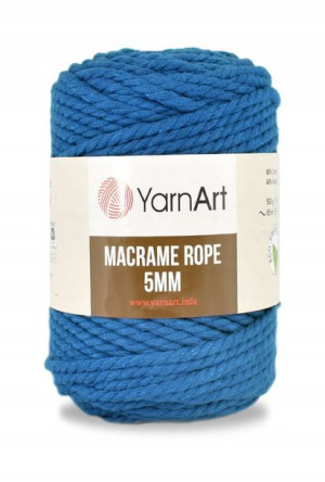 Sznurek YarnArt Macrame Rope 5mm 772 / kobalt
