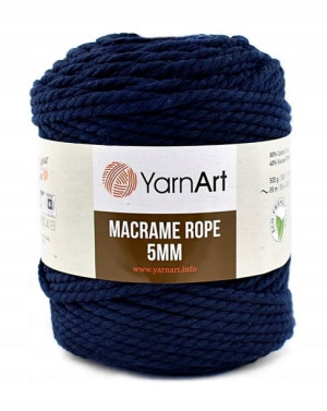 Sznurek YarnArt Macrame Rope 5mm 784 / granat