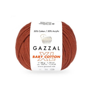 Włóczka Gazzal Baby Cotton XL 3453 - palona cegła