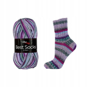 Włóczka skapetkowa Vlna-Hep Socks Best 4-fach 7066