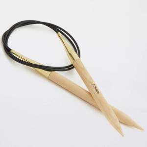 Druty z żyłką KnitPro Basix Birch / 8,0 mm; 40 cm