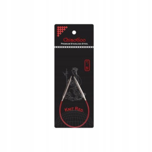 Druty z żyłką ChiaoGoo RED 3,0 mm; 23 cm