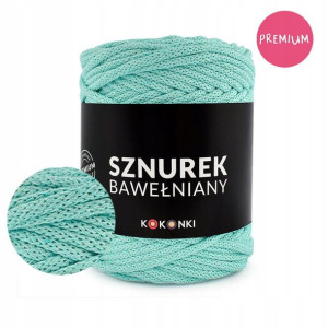 PREMIUM sznurek do makramy 5mm / 100m / mięta