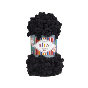 Włóczka Alize Puffy Fine 60 / czerń