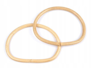 Uchwyty rączki do torebki bambus 14x17,5cm 2 szt.