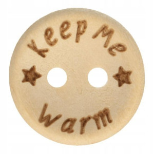 Guzik drewniany 20 mm Keep me warm 1 szt.