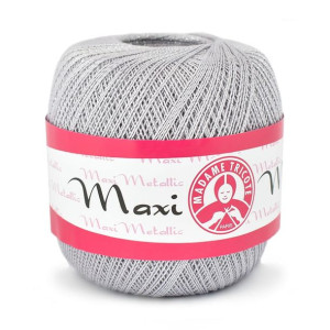 Kordonek Maxi Metallic 1367 stalowy srebrna nić
