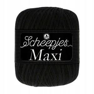 Kordonek Scheepjes Maxi / 110 czerń / 100 g
