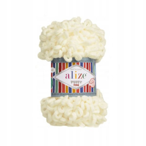 Włóczka Alize Puffy Fine 62 / krem