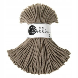 Sznurek pleciony BOBBINY 3mm / Kawowy / 100m