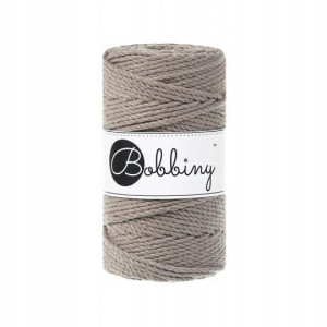 Sznurek do makramy Bobbiny 3mm 3PLY Kawowy