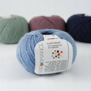 Włóczka na SKARPETY Cool Wool 087 / błękit