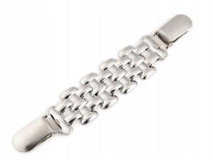 Zapięcie ozdobne / metalowa klamra / nikiel / 1szt