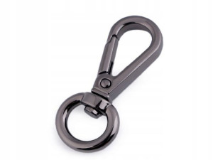 Karabińczyk metalowy ciemny nikiel 20x50 mm 1 szt.