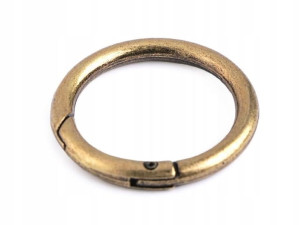 Karabińczyk okrągły mosiądz średnica 32mm 1szt.