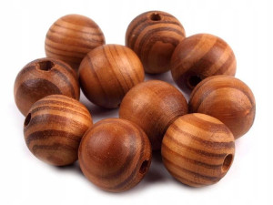 Koraliki drewniane Strip 20 mm średnia sosna 10szt