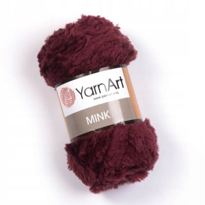 Włóczka YarnArt Mink 339 - wino