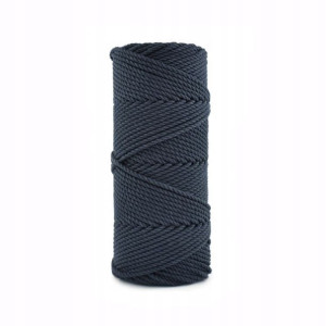 Sznurek 3-żyłowy 3ply MAKRAMA 3mm 100m granat