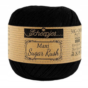 Kordonek Scheepjes Maxi Sugar Rush-110 kruczoczrny