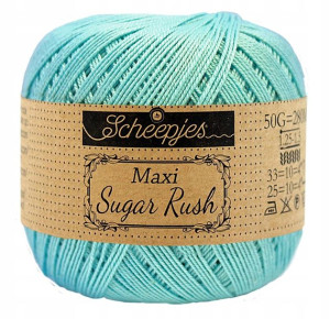 Kordonek Scheepjes Maxi Sugar Rush - 397 cyjan