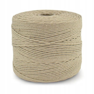 Sznurek bawełniany do makramy 2mm 50m cappuccino