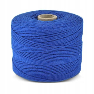 Sznurek bawełniany do makramy 2mm 50m kobalt