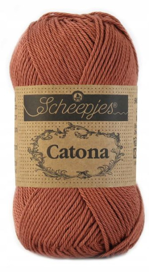 Włóczka Scheepjes Catona 504 / 50 g - ceglany