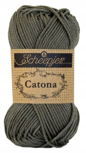 Włóczka Scheepjes Catona 387 / 50 g - ciemna oliwk