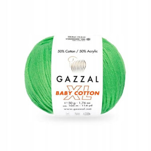 Włóczka Gazzal Baby Cotton XL 3466 - jabłuszko