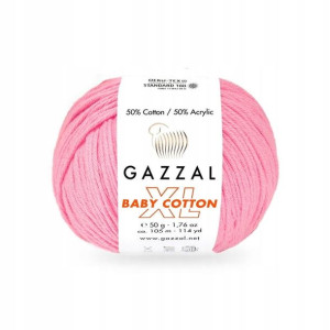Włóczka Gazzal Baby Cotton XL 3468 - róż