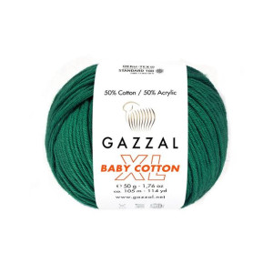 Włóczka Gazzal Baby Cotton XL 3467 butelk. zieleń