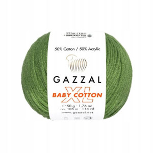 Włóczka Gazzal Baby Cotton XL 3449 - paproć