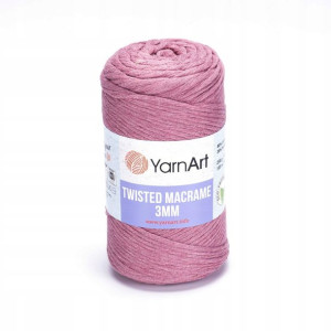 Sznurek YarnArt Twisted Macrame 3mm 792 brudny róż