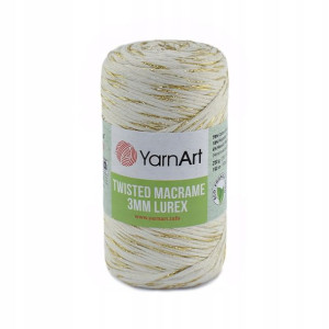 Sznurek YarnArt Twisted Macrame Lurex 3mm 752