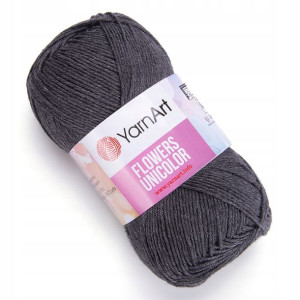 Włóczka YarnArt Flowers Unicolor 745 /ciemny szary