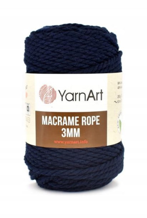 Sznurek YarnArt Macrame Rope 3mm 784 / granat
