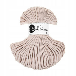 Sznurek pleciony Bobbiny 3mm 100m Cielisty