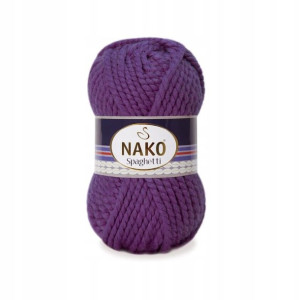 Włóczka Nako Spaghetti - 11209 ciemny fiolet