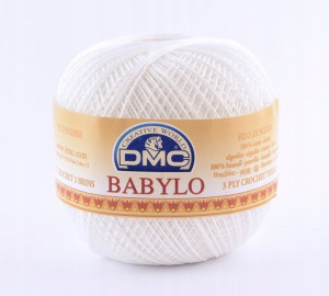 Kordonek DMC BABYLO 100g BLANC / grubość 10