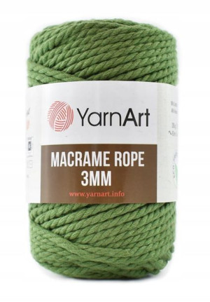 Sznurek YarnArt Macrame Rope 3 mm - 787 khaki