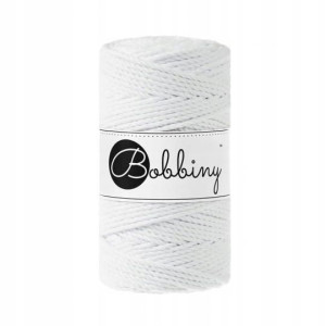 Sznurek makrama Bobbiny 3mm 3PLY Biały