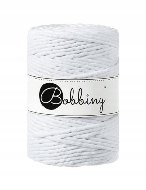 Sznurek do makramy Bobbiny 5 mm / Biały