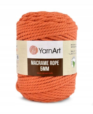 Sznurek YarnArt Macrame Rope 5mm - 770 morela