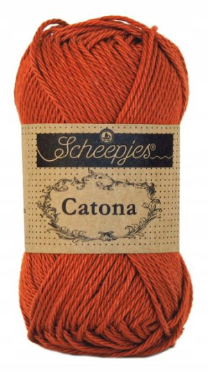 Włóczka Scheepjes Catona 388 / 50 g - rdza