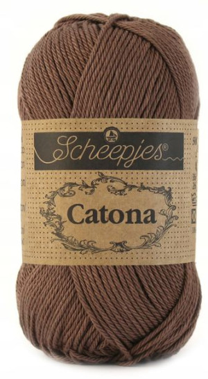 Włóczka Scheepjes Catona 507 / 50 g - czekolada