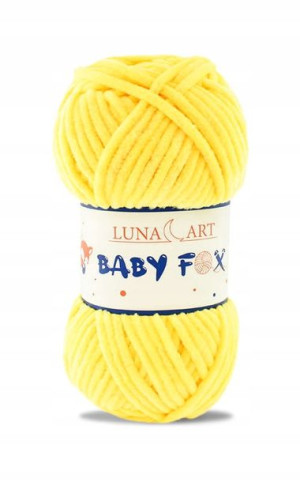 Włóczka Luna Art Baby Fox 100-14 / żółty