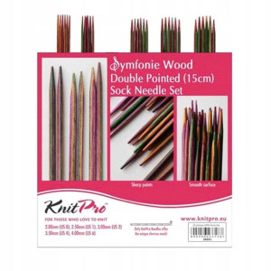 Zestaw drutów KnitPro Symfonie Double-pointed 15cm
